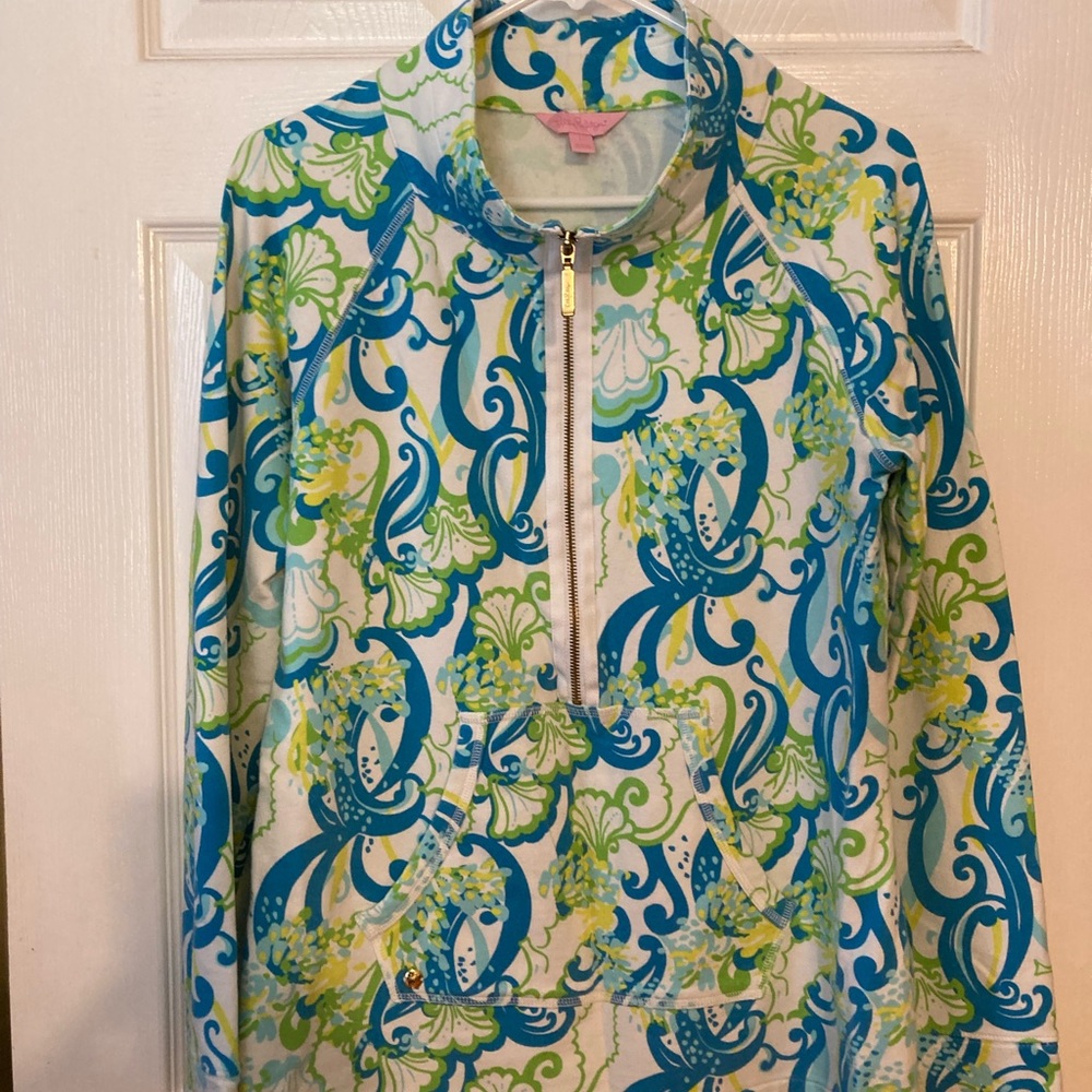 Lilly Pulitzer Crystal Coast popover size large in EUC